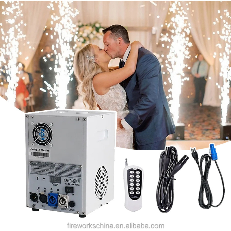 Events Wedding Stage Effect Remote Control Sparklers Wireless DMX 512 750W Fountain Cold Spark Machine