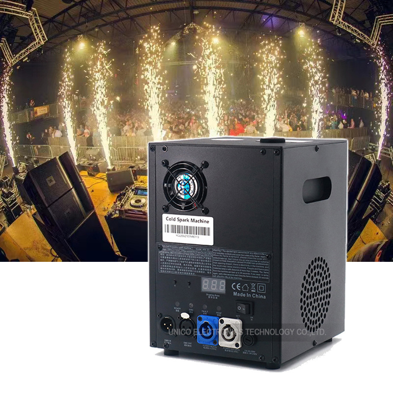 Events Wedding Stage Effect Remote Control Sparklers Wireless DMX 512 750W Fountain Cold Spark Machine