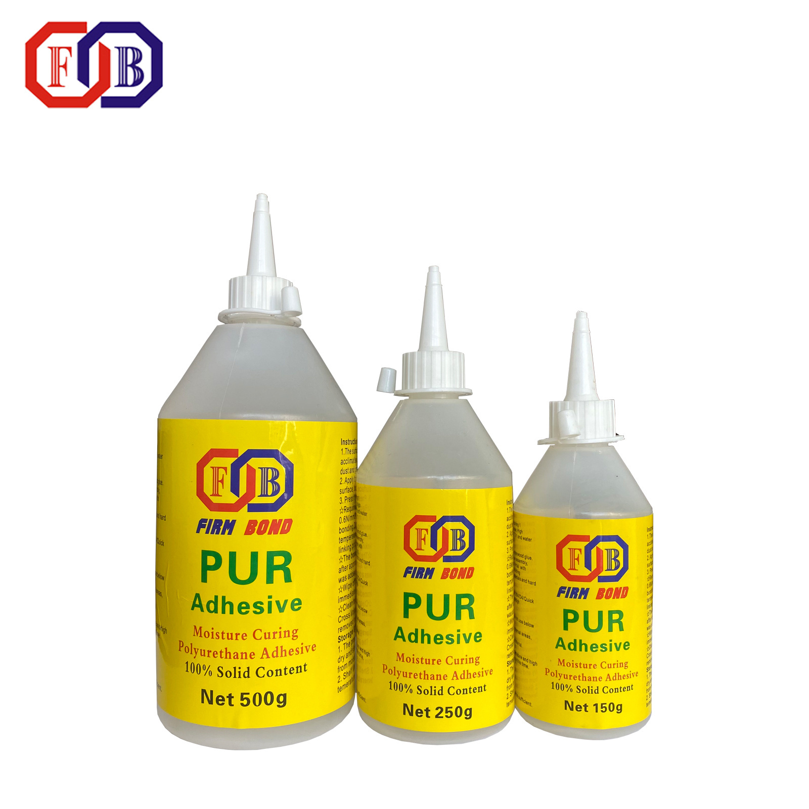 100% solid Quick strength D4 grade Polyurethane Glue for building field Liquid PUR Adhesive