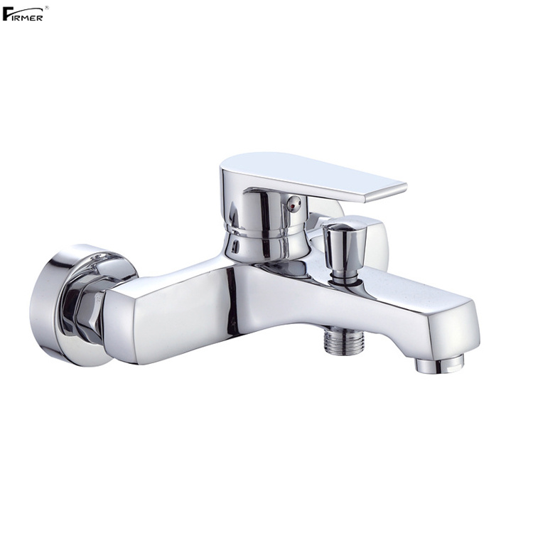 FIRMER Bath Tap Wall Mounted Faucet Single Handle Bathroom Brass Tub Shower faucet