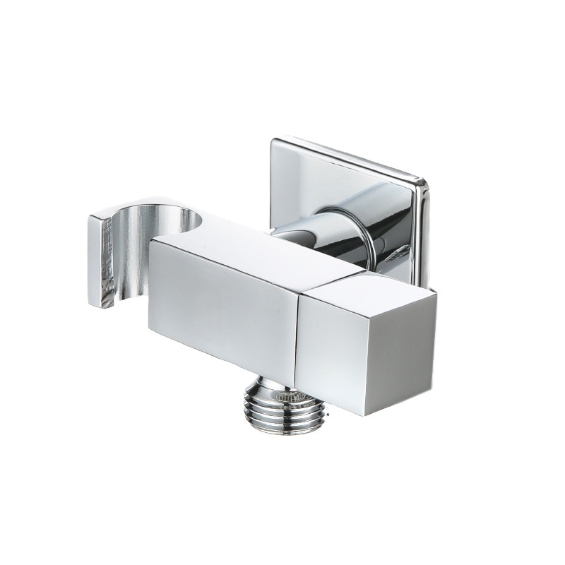 FIRMER copper square  triangle valve bracket into the wall chrome shattaf spray  holder Angle valve shower head bracket