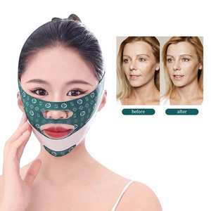 high quality green v face Mask cheek shaper facial slimming strap belt bandage relaxation l for lifting