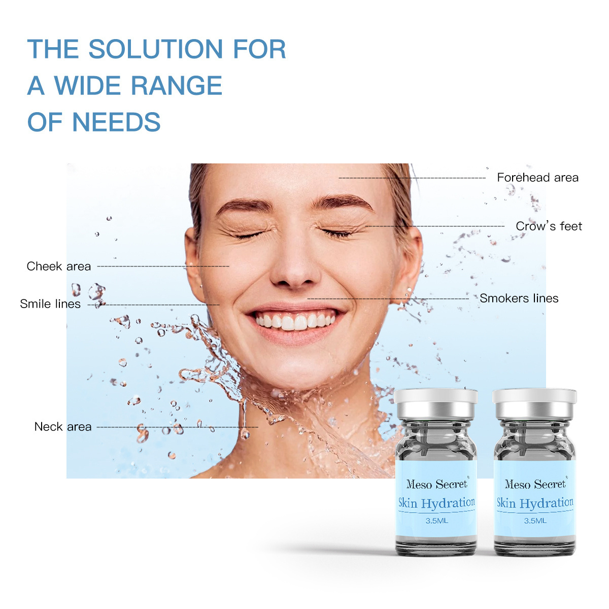 New high quality wrinkle filler face deep body injections non cross linked hyaluronic acid