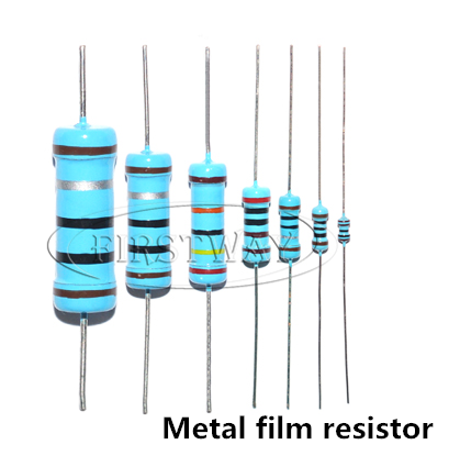 Metal film/ Carbon film/ Color code resistor  DIP 1/8W 3/4W 1/4W 1/2W 1W 2W 3W 5W  0.1/2.2/3.3/4.7/100/Ohm 1K 10K 22K 47K 1M