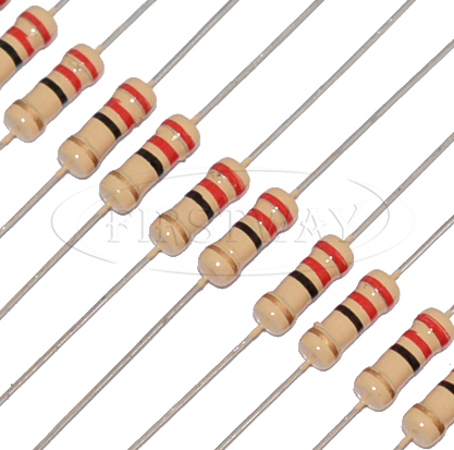 Metal film/ Carbon film/ Color code resistor  DIP 1/8W 3/4W 1/4W 1/2W 1W 2W 3W 5W  0.1/2.2/3.3/4.7/100/Ohm 1K 10K 22K 47K 1M