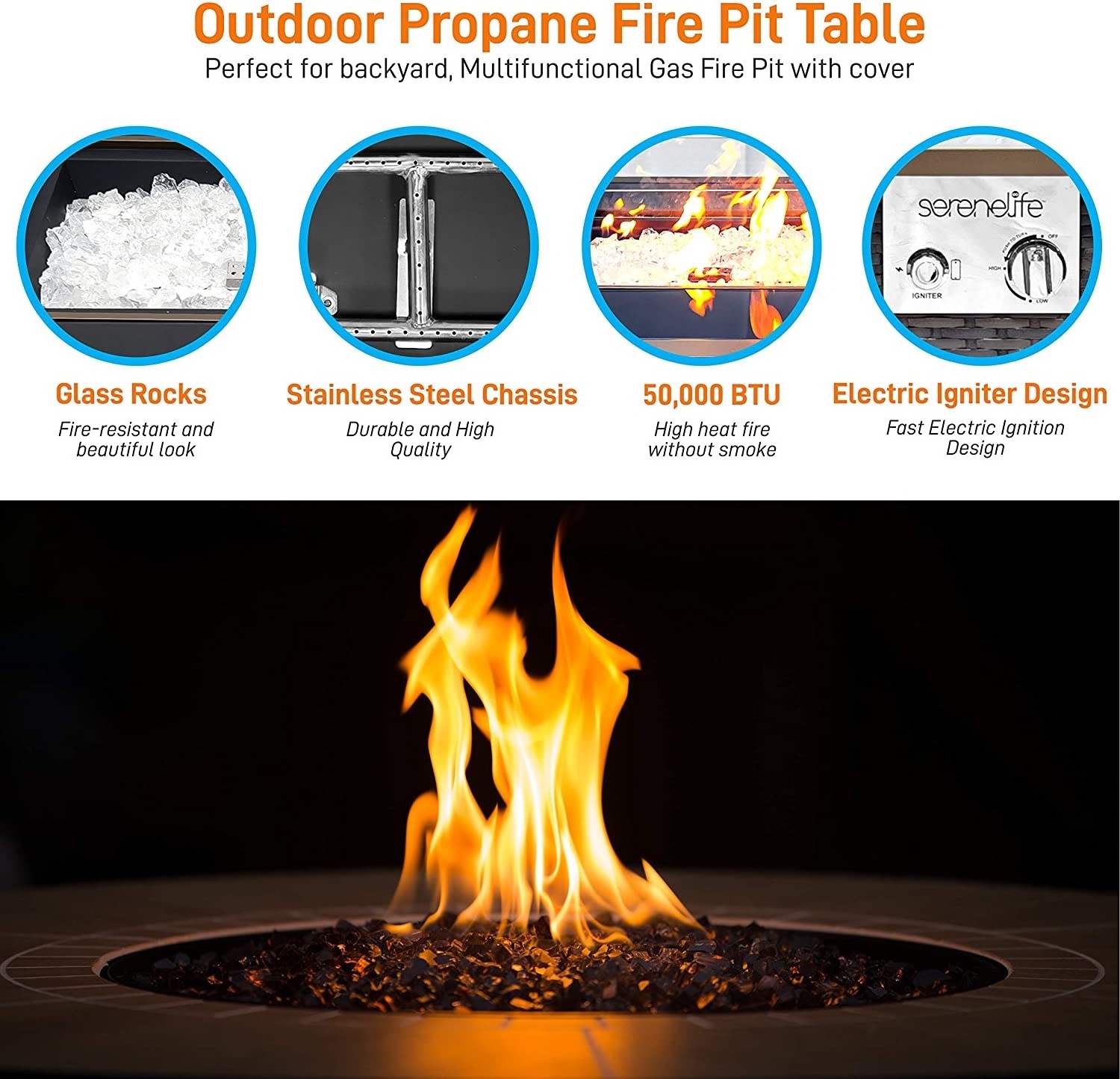 China Big Factory Good Price propane or butane gas backyard garden swimming pool fire pit