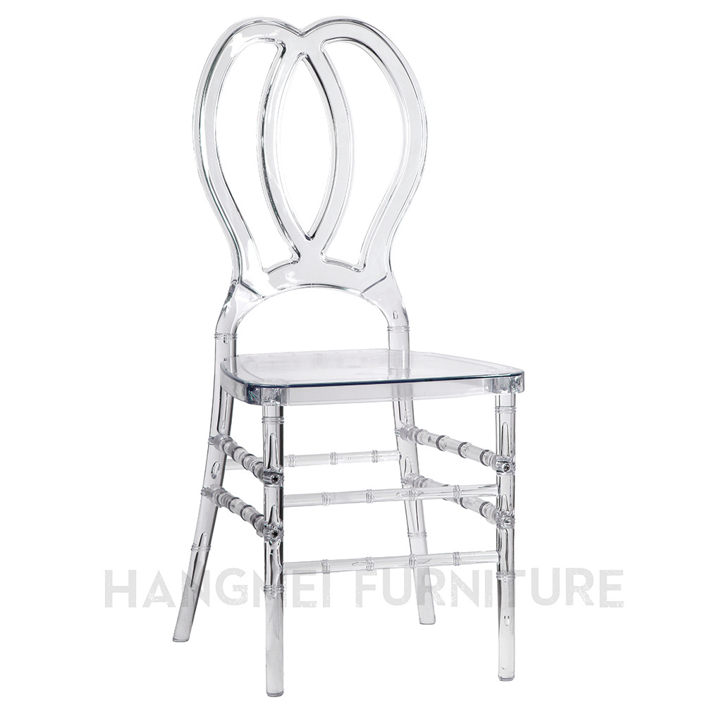 manufacture and wholesale knock down wedding resin clear transparent chiavari chair