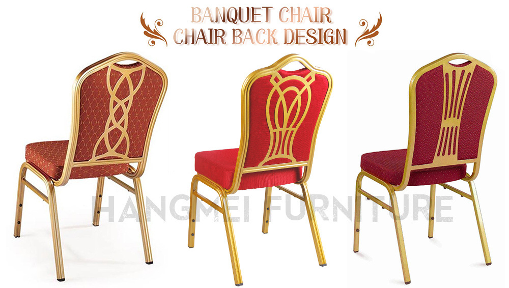 Hotel Furniture Conference Thick Cushion Wedding Stacking Party Restaurant Red Dining Banquet Chair