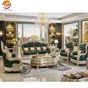 Luxury hand carved furniture european style sofa