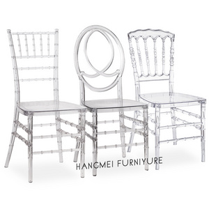 manufacture and wholesale knock down wedding resin clear transparent chiavari chair