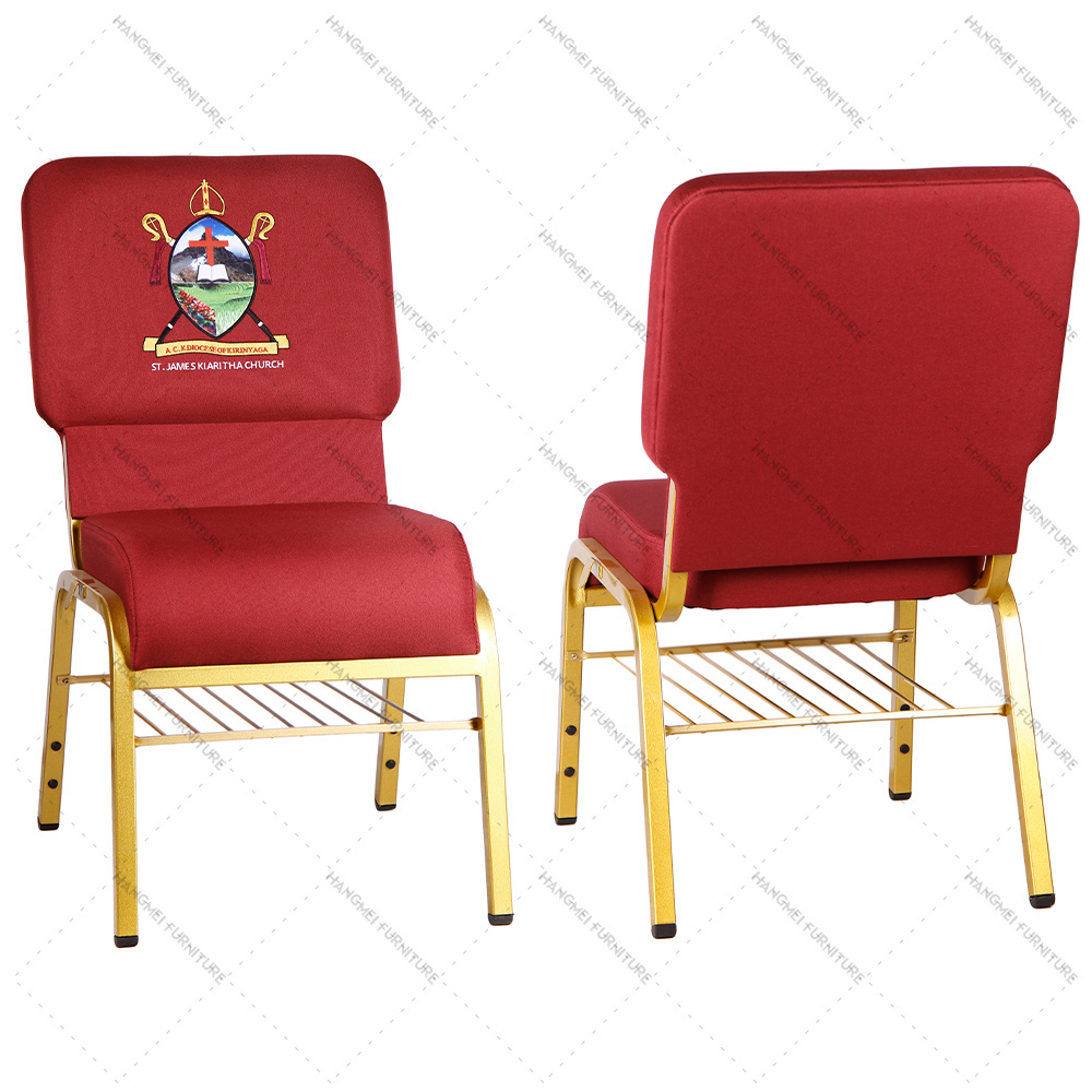 Hotsale High Quality Stacking Logo Metal Used Theater Furniture Auditorium Chair For Church