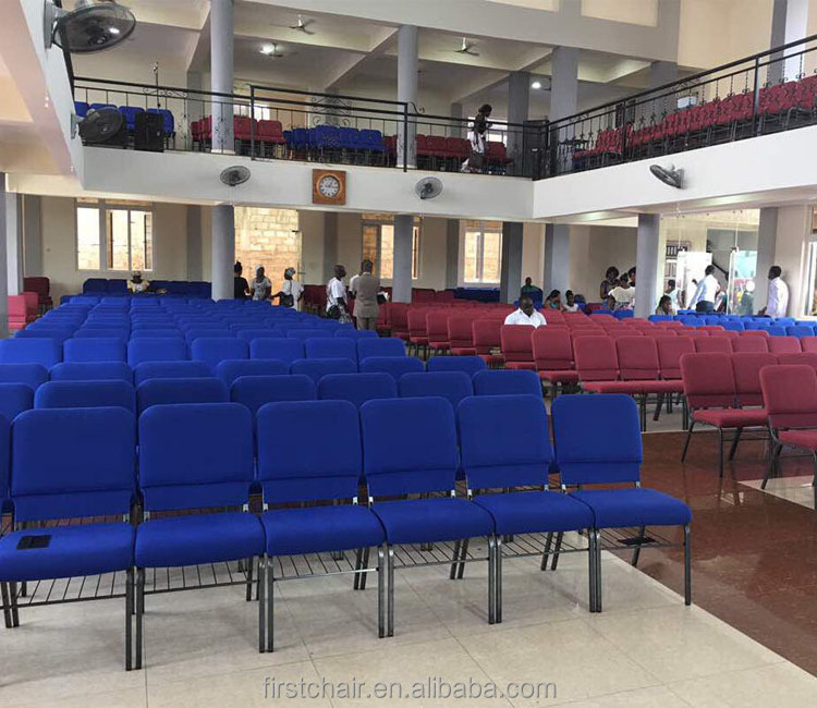 Wholesale Furniture Africa Church Logo Conference Prayer Interlock Stacking Chairs Church