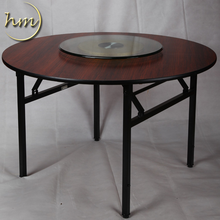 Foshan wholesale cheap used banquet tables round folding for hotel