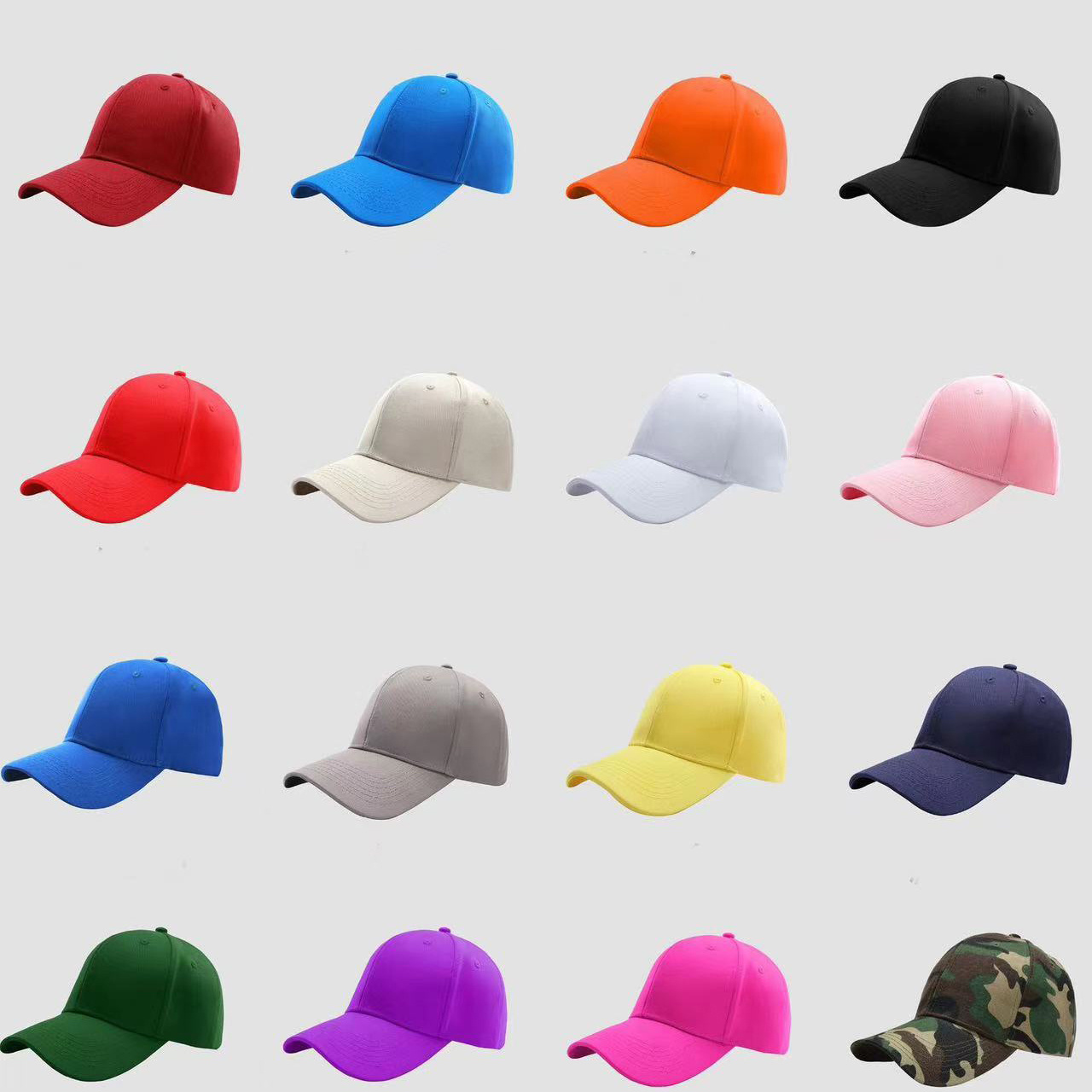 Wholesale 6 Panel Cotton Sports Cap Gorras Blank Hat 3D Embroidery Logo Custom Baseball Cap