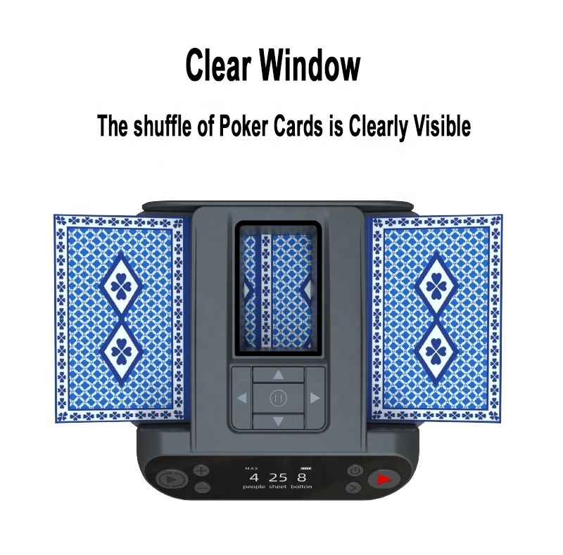 2-in-1 Automatic Card Shuffler and Dealer New Playing Cards Dealing Machine Auto-shuffling Card Dealer Machine Shuffler Quickly