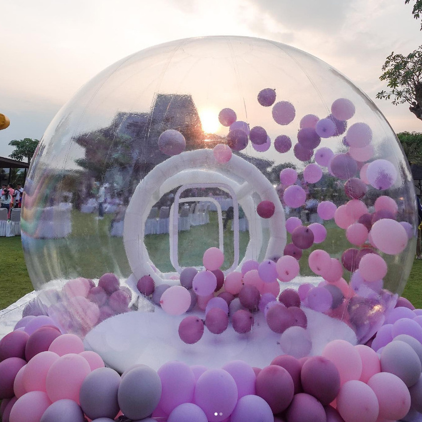 Dome igloo PVC Inflatable Bubble balloon House 3/4/5m Clear Kids Party Inflatable Bubble Tent Bubble Balloons house