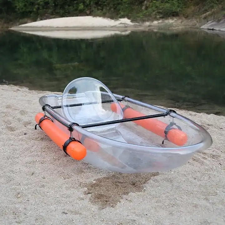 Firstents High Quality Transparent Kayak Canoe 2 Person Kayak Paddle Plastic Fishing Kayak The Latest Outdoor Clear Boat