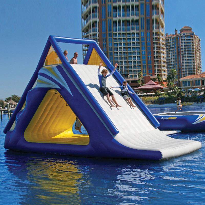 High Quality PVC Giants Inflatable Aqua Slide Floating Water Park Slide for Outdoor Pool Use