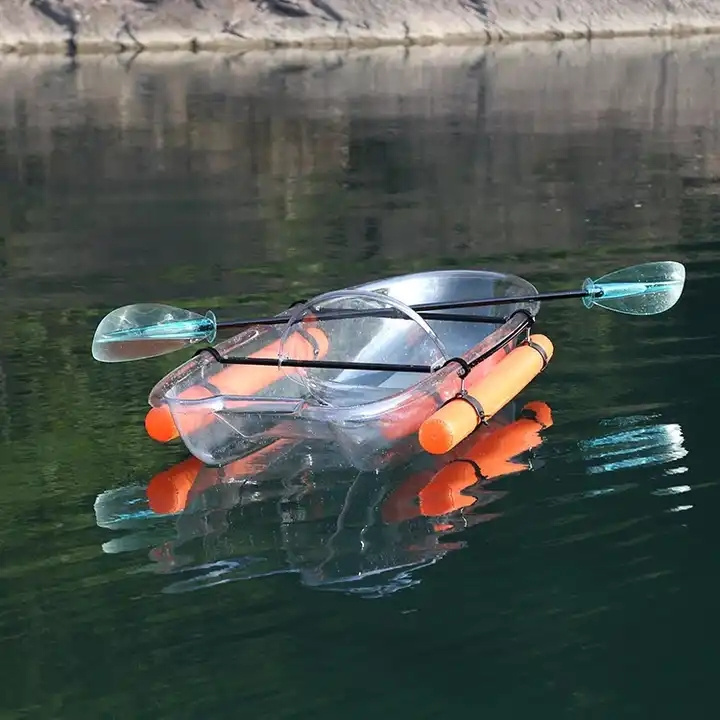 Firstents High Quality Transparent Kayak Canoe 2 Person Kayak Paddle Plastic Fishing Kayak The Latest Outdoor Clear Boat