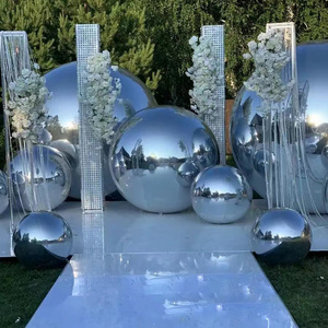 PVC Inflatable Christmas Ball Chameleon Disco Ball Mirror Balloon Big Shiny Inflatable Mirror Spheres Silver Inflat Mirror Ball