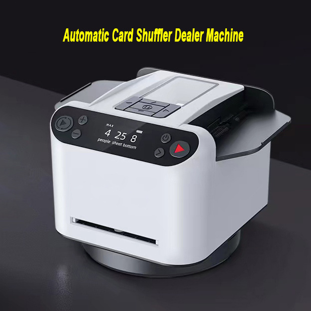 Max V Automatic Poker Shuffle and Deal Dispenser Distributor Machine Poker Cards Distributing Machine For Playing Card Game