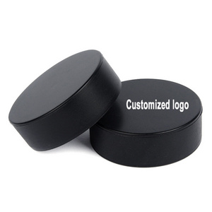 Factory Wholesale Ice Hockey Pucks Custom Logo Printed Rubber Ice Hockey Puck