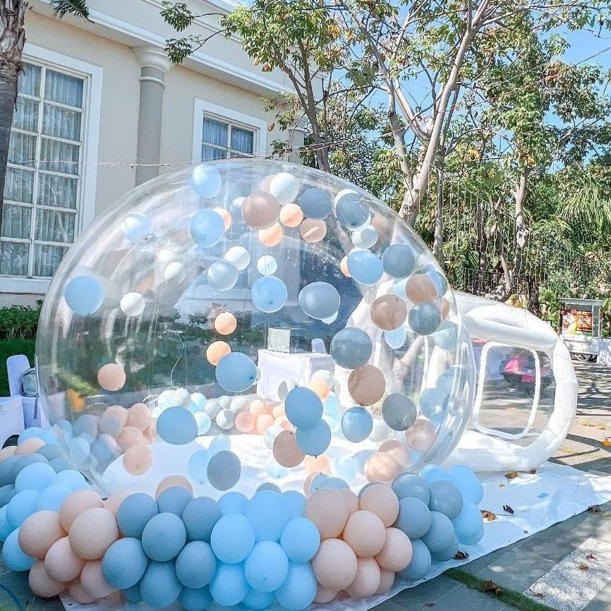 Dome igloo PVC Inflatable Bubble balloon House 3/4/5m Clear Kids Party Inflatable Bubble Tent Bubble Balloons house