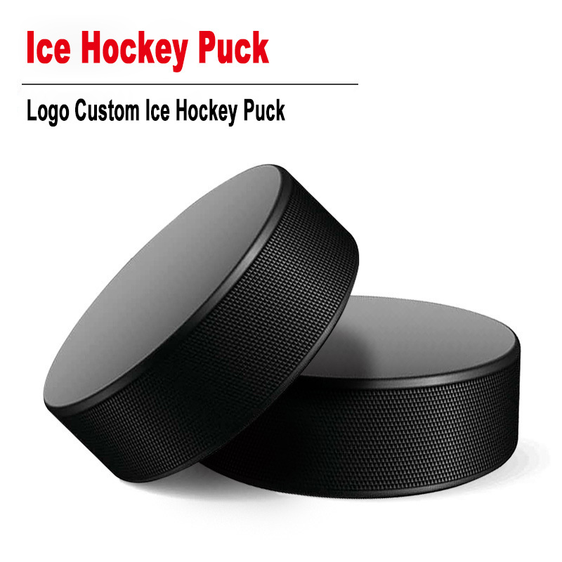 Factory Wholesale Ice Hockey Pucks Custom Logo Printed Rubber Ice Hockey Puck