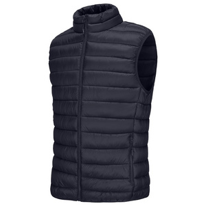 Fashionable Puffer Vest Jacket Sports Down Jackets Winter softshell vest Men's Outdoor Body warmer's Sleeveless Gilet Down