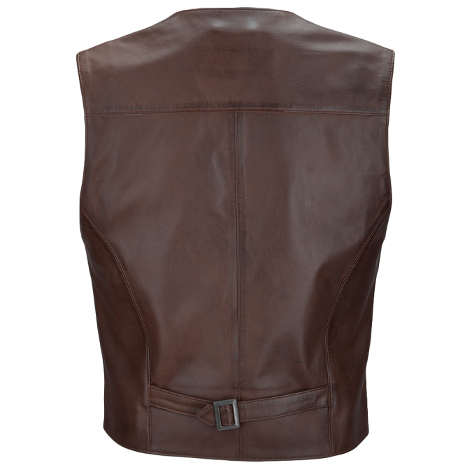 Men sheep leather motorcycle Latest Design Bike Leather Vest For Men 2022 New Top High Quality Men Leather Waistcoat