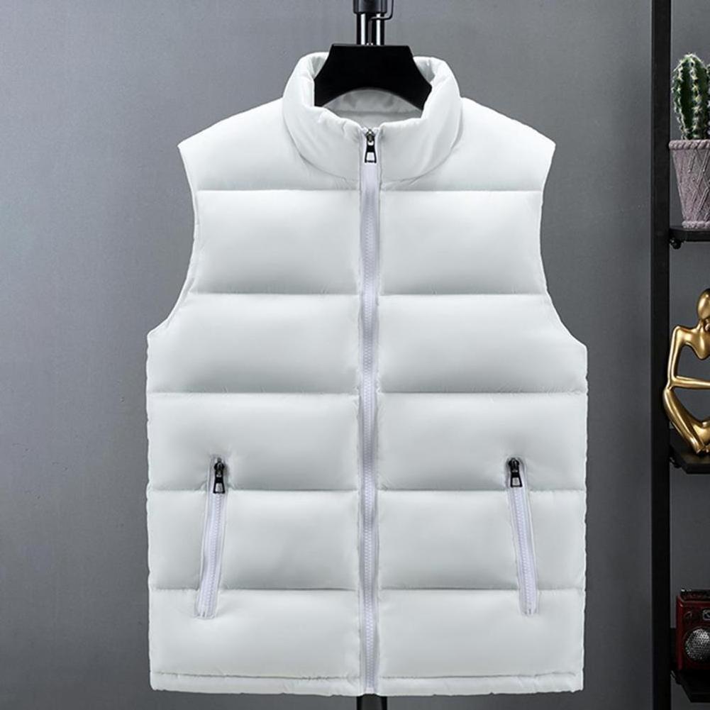 Hot Selling High Quality Puffer Vest Plus Size Custom Logo Sleeveless Vest Jacket Waistcoats for Men Pockets With Zip and Logo