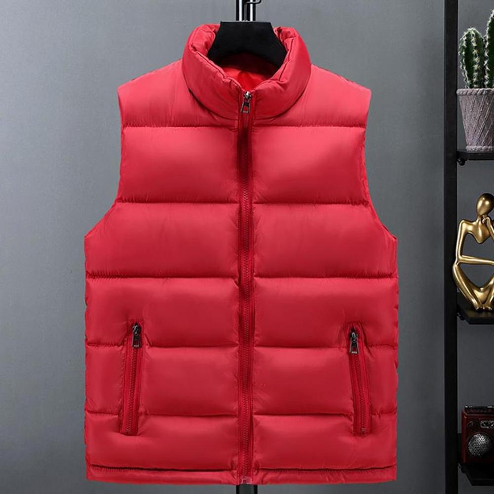 Hot Selling High Quality Puffer Vest Plus Size Custom Logo Sleeveless Vest Jacket Waistcoats for Men Pockets With Zip and Logo