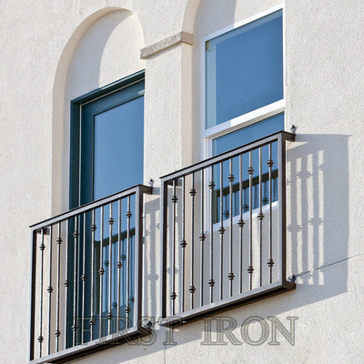 Wrought iron balcony window, window grill design