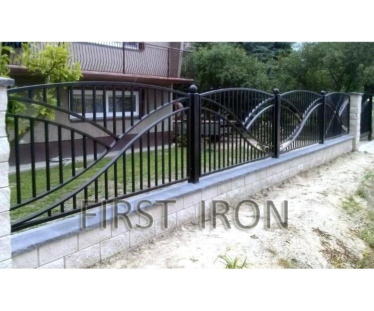 Powder coated round pen ranch horse cattle livestock wrought iron fence panels