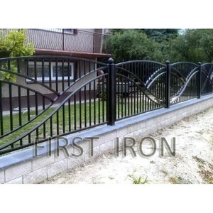 Powder coated round pen ranch horse cattle livestock wrought iron fence panels