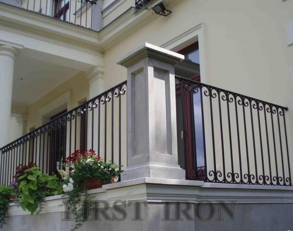 Wrought iron balcony window, window grill design