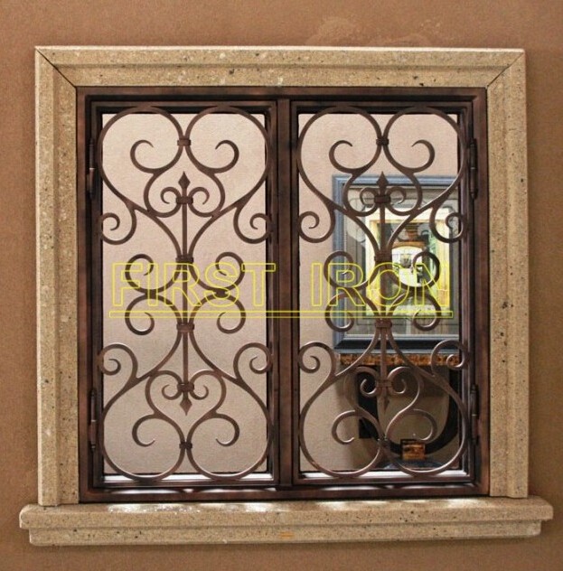 Decorative iron works for windows wrought iron window grills