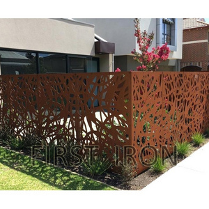 Outdoor garden backyard park decorative wrought iron fence wall panel