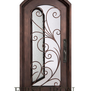 High quality good dealing kitchen entry doors wrought iron interior door