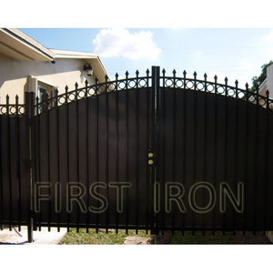 High quality cheap privacy fence screen wrought iron fence and gate