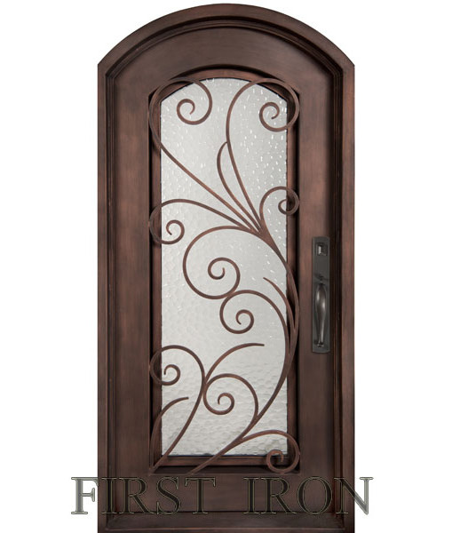 High quality good dealing kitchen entry doors wrought iron interior door