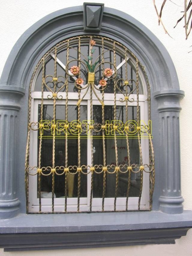 Decorative iron works for windows wrought iron window grills