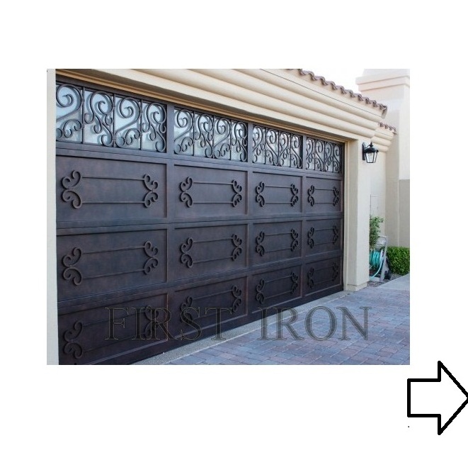 Modern bifold garage doors wrought iron vertical folding garage doors