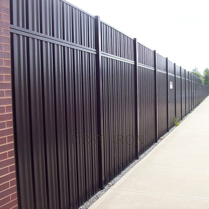 High quality cheap privacy fence screen wrought iron fence and gate