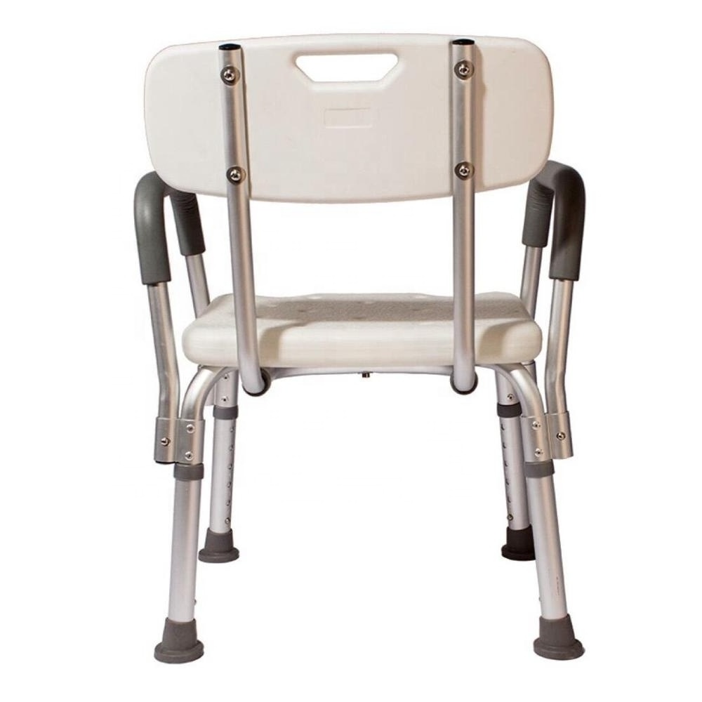 High quality portable adjustable plastic shower bench bath stool bathroom chair for disabled