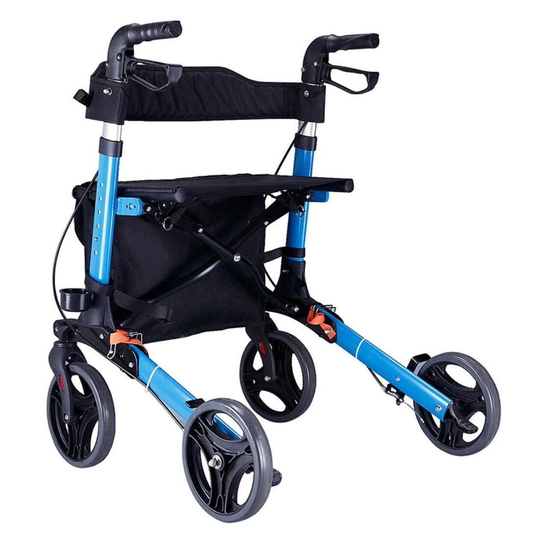 Attractive Euro Style Aluminum Lightweight Folding Rollator Walker with Seat for Adult