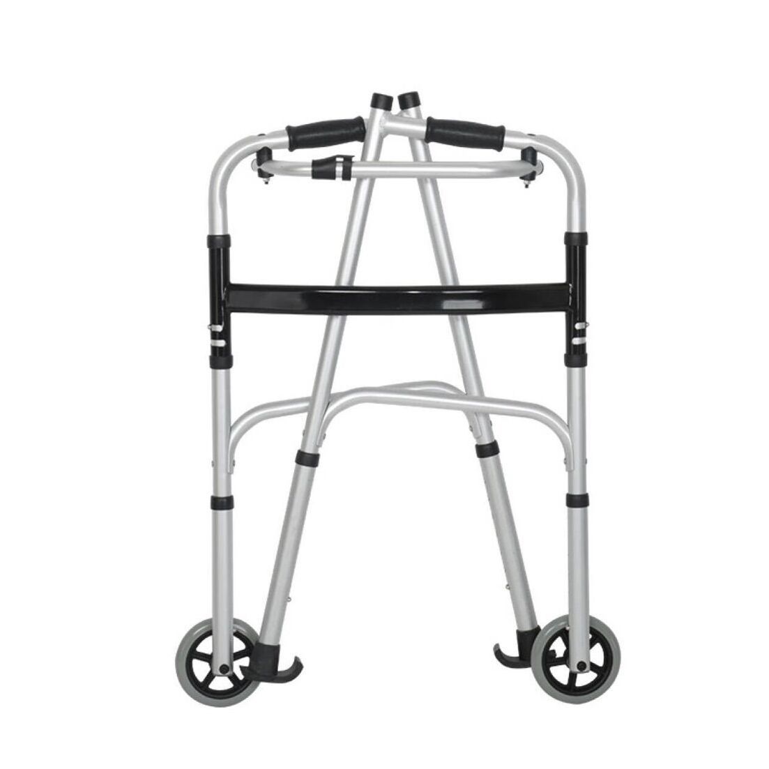 Aluminum Rolling Rollator Platform Walker with Skid-glider Tips