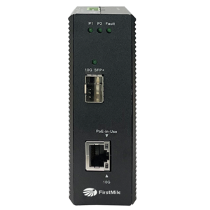 Industrial 10G 90W PoE Ethernet Media Converter