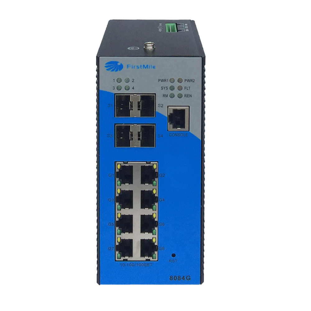 8 Ports Managed  industrial Gigabit POE Switch