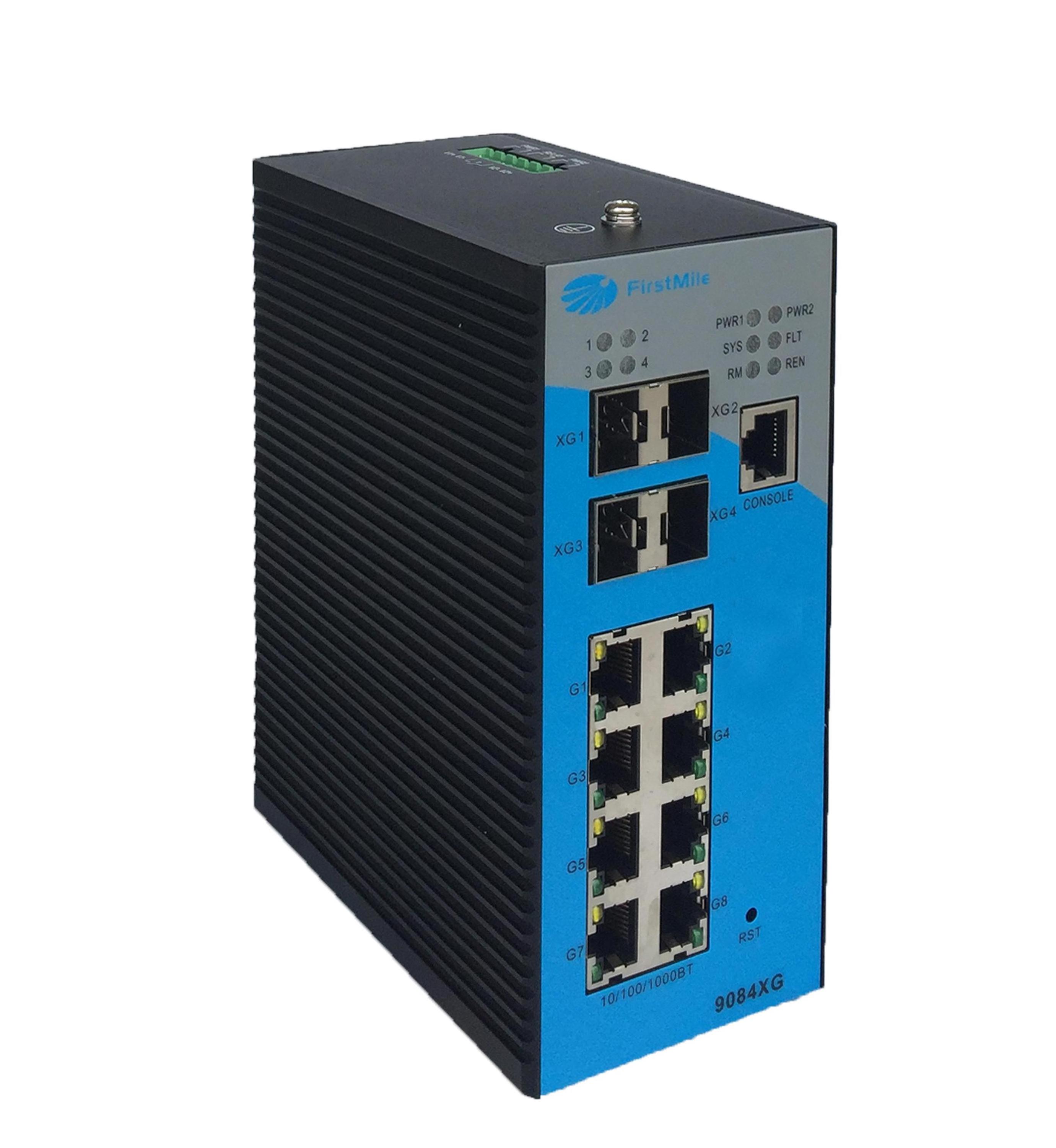 8 Ports Managed  industrial Gigabit POE Switch